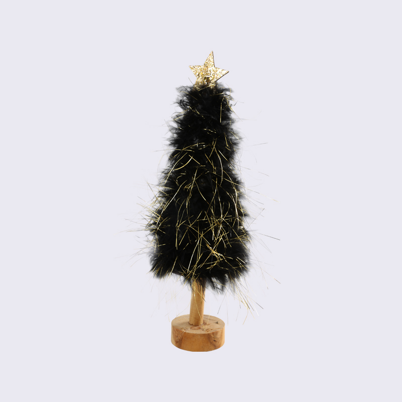 Classic Christmas Tree Wooden Package Fur Tree Ornaments