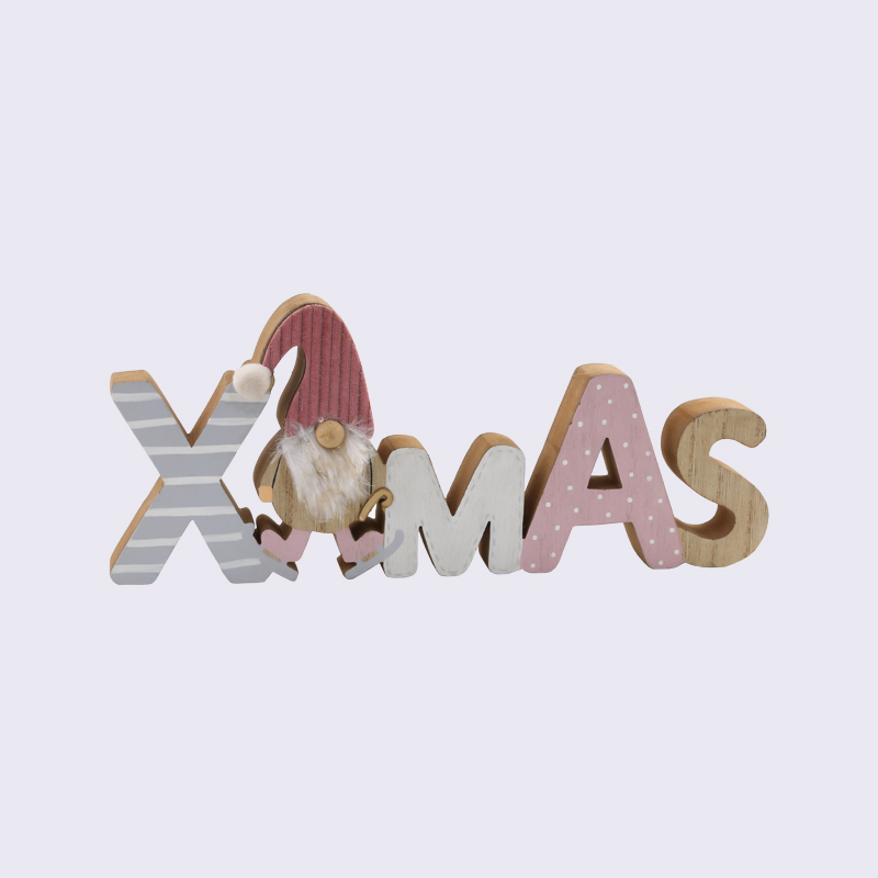 Painted Creative Christmas Signboard Wooden Ornaments