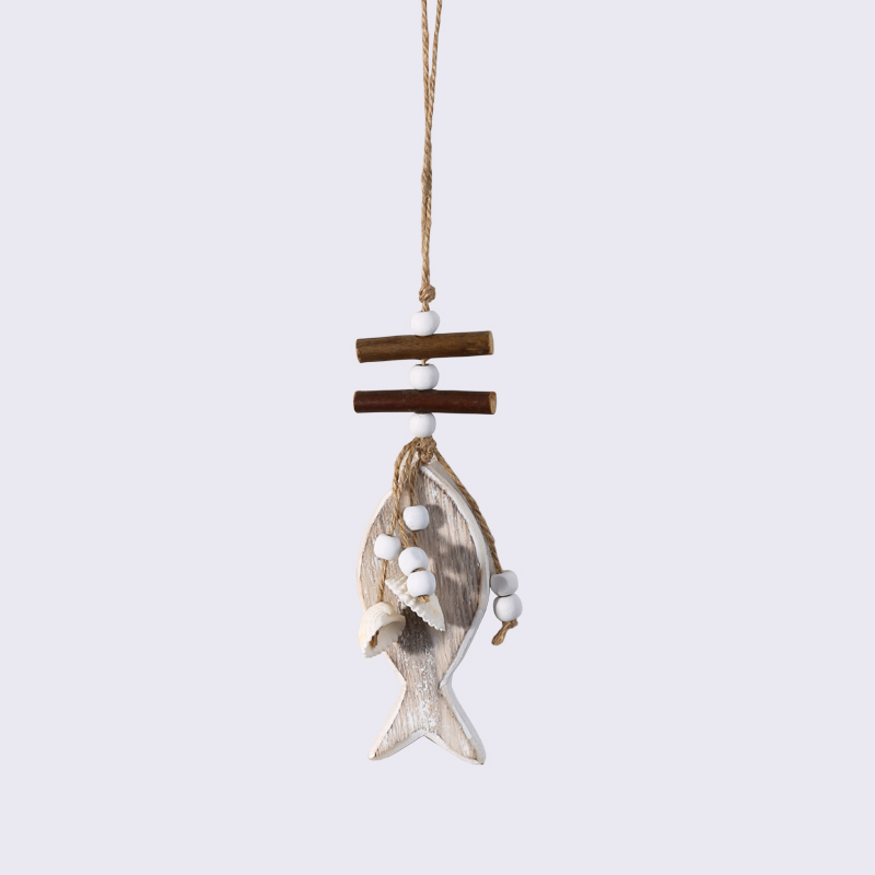 Sea Shell Beads Fish-Shaped Hanging String Decoration