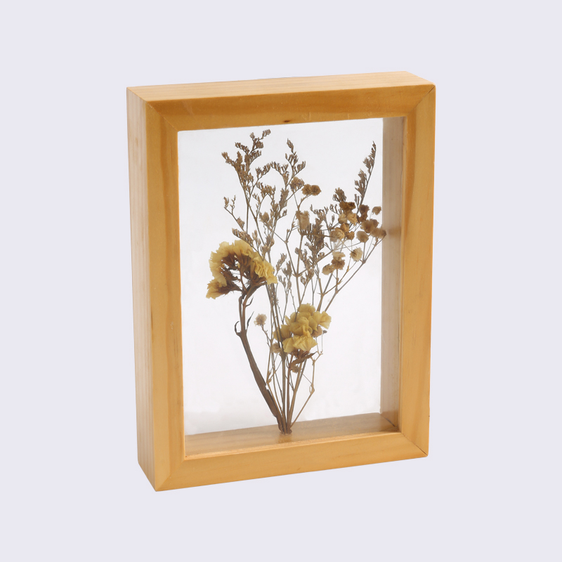 Log Color Dried Flower Photo Frame Frame Ornament Decoration