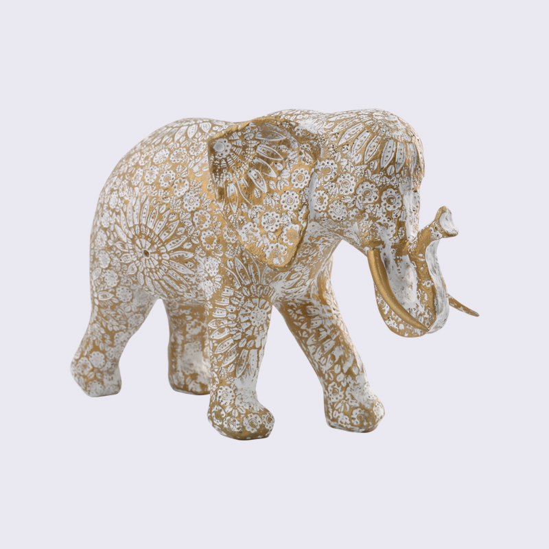 Compression Molded Elephant Crafts Home Decoration