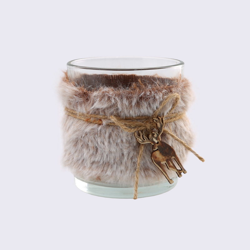 Christmas Elk Bag Hair Transparent Simple Nordic Creative Cup Decoration