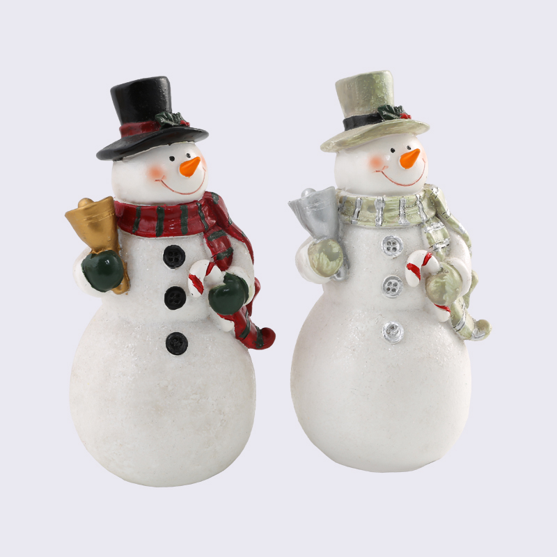 糖果手杖圣诞树脂帽子雪人礼物装饰