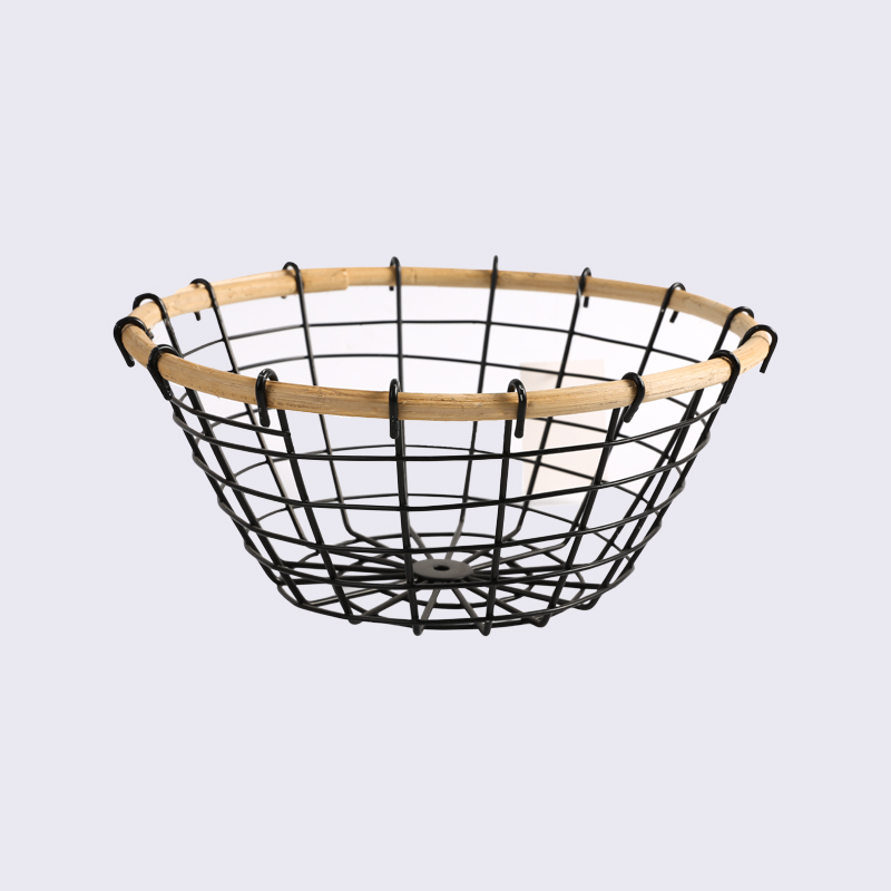 European Style Fruit Basket Metal Simple Storage Wire Basket